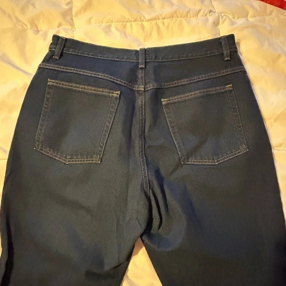 LL BEAN double L ultra high rise tapered leg petite 18 jeans - Picture 8 of 9